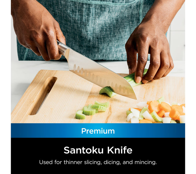 Ninja Foodi Premium 2-Piece Chef and Santoku Knife Set — View 6