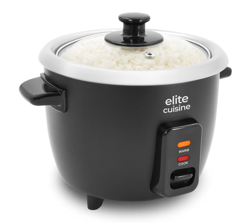 Elite Cuisine 6-cup Rice Cooker w/ Glass Lid — Main view