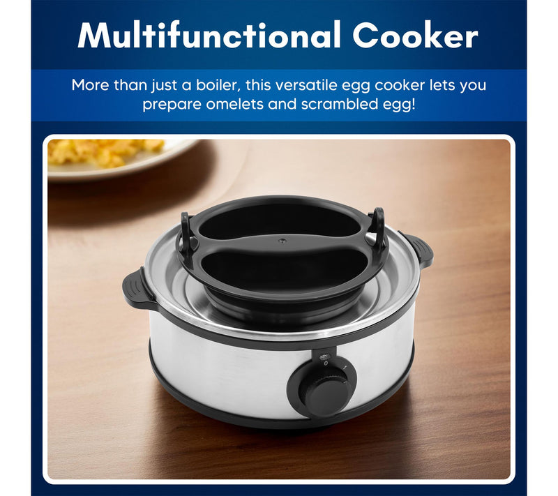 Elite Cuisine Automatic Egg Cooker, 7 Eggs, Stainless Stee l — View 5
