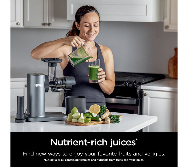 Ninja NeverClog Cold Press Juicer, Powerful Slow Juicer — View 8