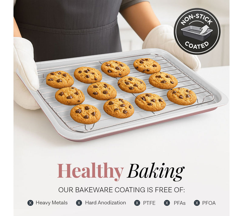 Gotham Steel 6 Piece Stackable Nonstick Bakewar e Set — View 3