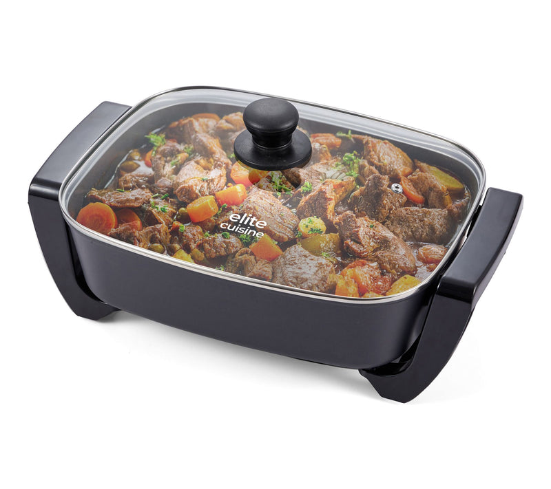 Elite Cuisine 15" x 12" Electric Skillet Ceralast — View 8