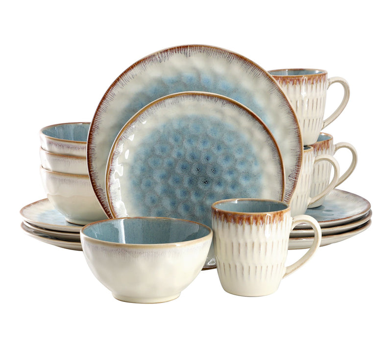 Elama 16 Piece Stoneware Dinnerware Set — View 10