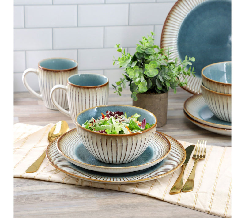 Elama 16 Piece Stoneware Dinnerware Set — View 7