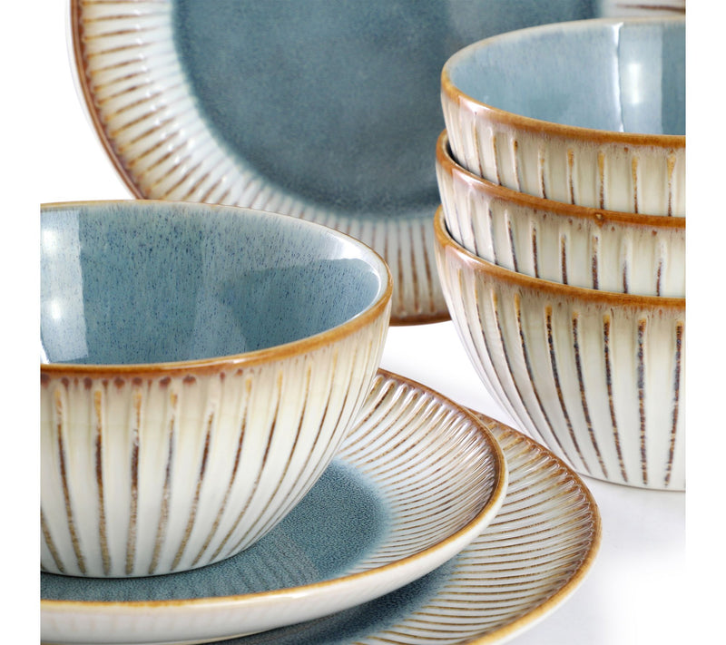 Elama 16 Piece Stoneware Dinnerware Set — View 6