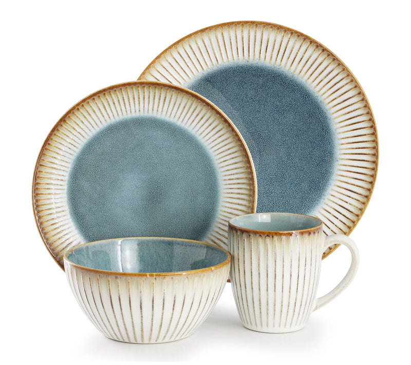 Elama 16 Piece Stoneware Dinnerware Set — View 2