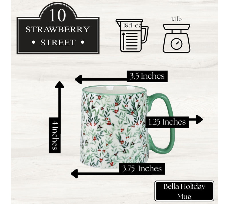 10 Strawberry Street Bella Holiday Mug — View 6