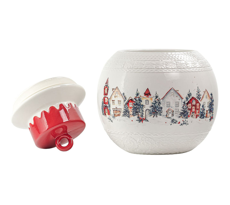 10 Strawberry Street Christmas Ornament Canister — View 8