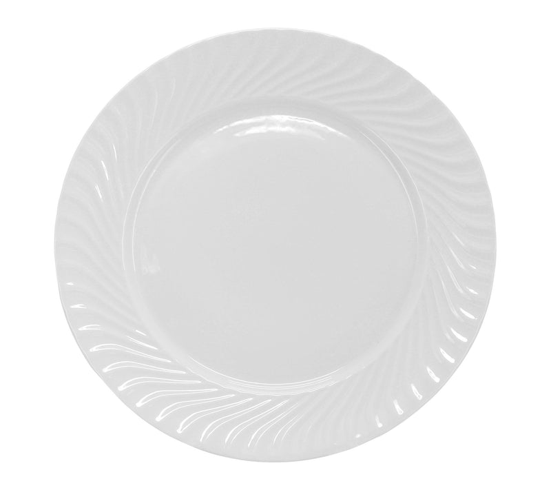 Elama Julia 16 Piece Scalloped Double Bowl Dinnerware Set — View 3