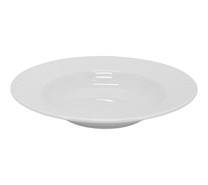 Elama Julia 16 Piece Scalloped Double Bowl Dinnerware Set — View 5