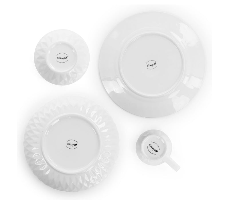 Elama Sienna 18 Piece Porcelain Dinnerware Set — View 4