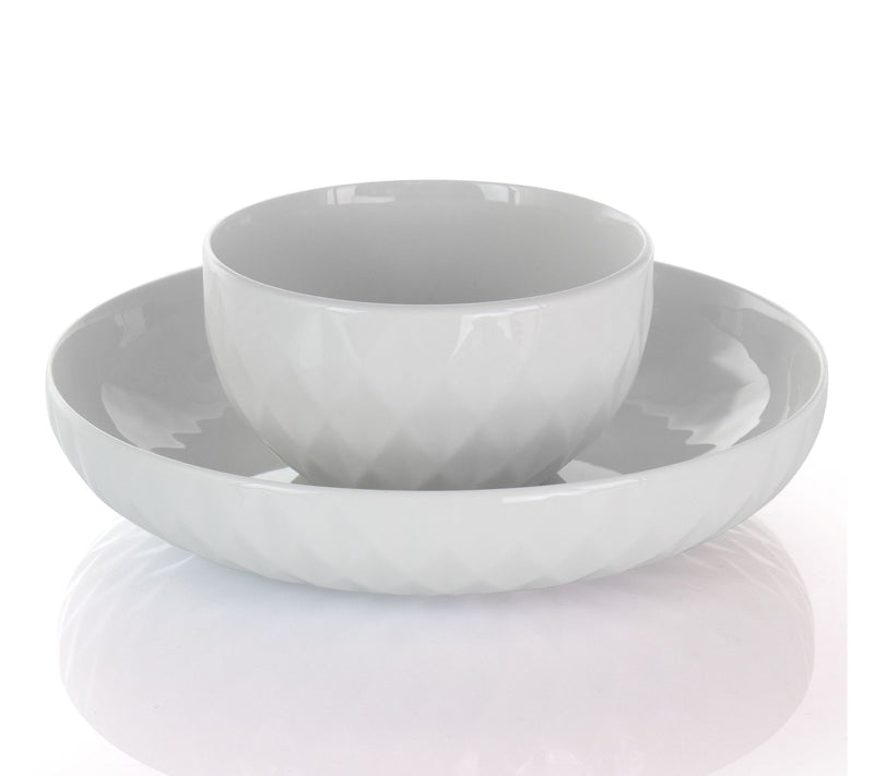 Elama Sienna 18 Piece Porcelain Dinnerware Set — View 2