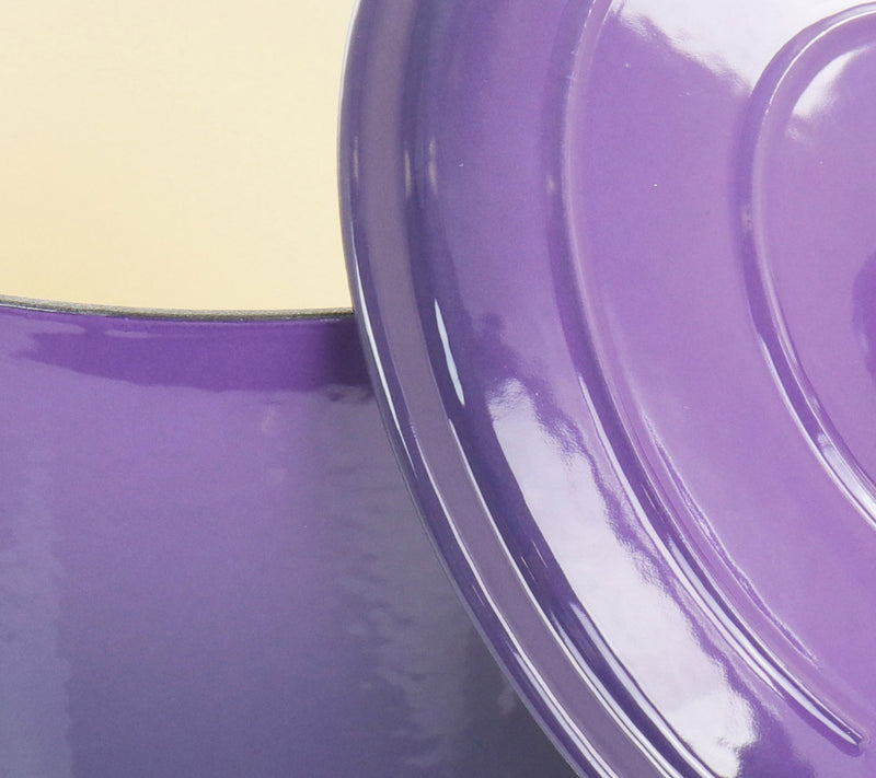 Crock-Pot Artisan 2pc 5qt Enameled  Braiser with Lid Lavender — View 2