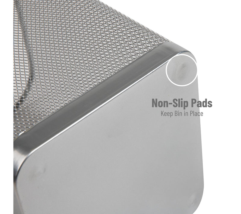 Mind Reader Set of 2 Mesh Trash CanSquare Wastebasket — View 5