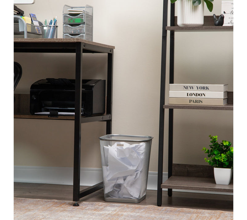 Mind Reader Set of 2 Mesh Trash CanSquare Wastebasket — View 2
