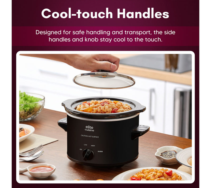 Elite Cuisine 1.5Qt. Mini Slow Cooker — View 2