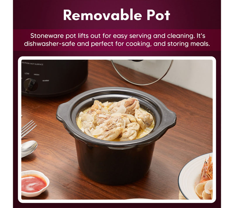 Elite Cuisine 1.5Qt. Mini Slow Cooker — View 4