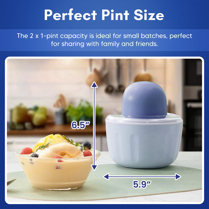 Americana Pint Perfect 2 x 1 Pint Ice Cream Maker — View 5