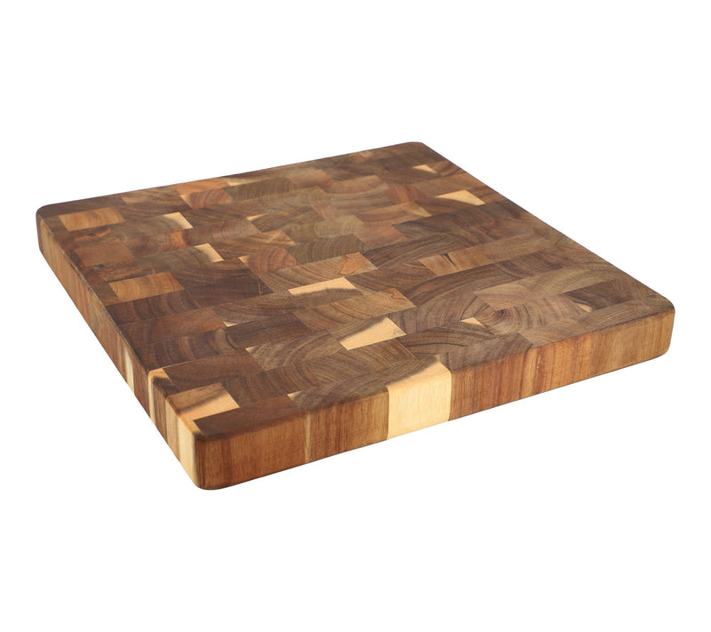 MegaChef 13.75in Square Acacia Wood Cutting Butcher Board — View 2