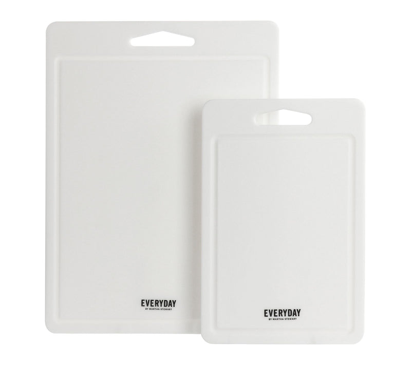 Martha Stewart Fayer 2pc 16in and 12in CuttingBoard Set White — Main view