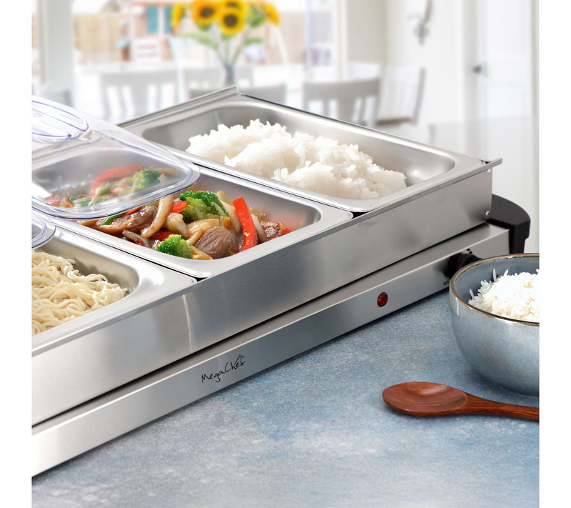 MegaChef 4 Section Buffet Server & Food Warmer — View 7