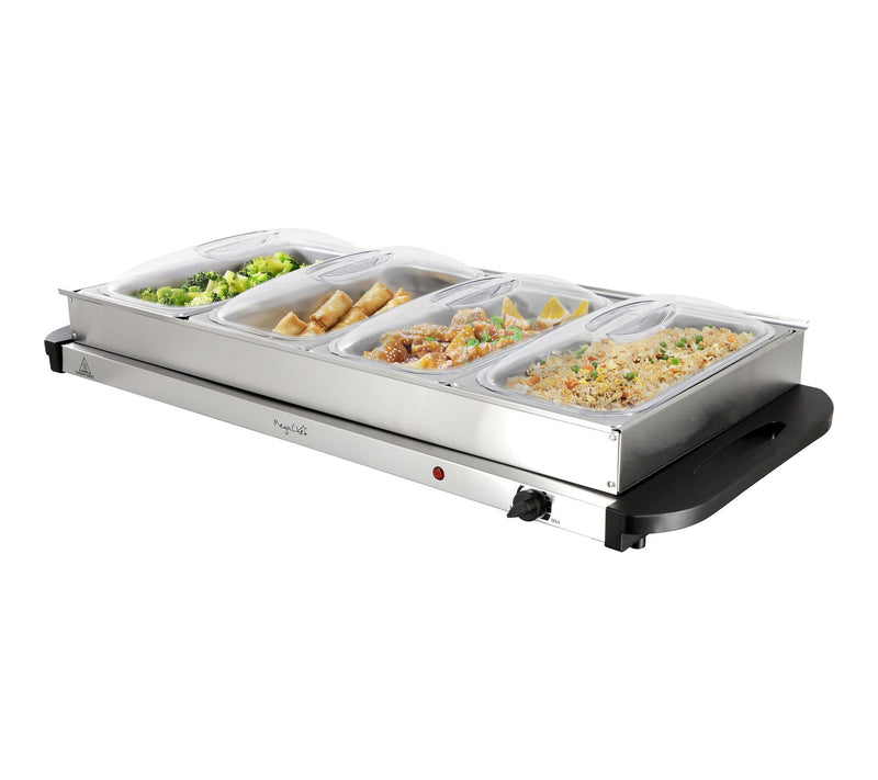 MegaChef 4 Section Buffet Server & Food Warmer — Main view