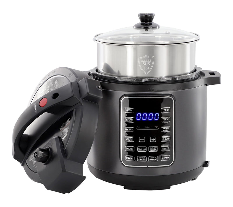 MegaChef 6 Quart 11-in-1 Electric Pressure Cooker — View 9