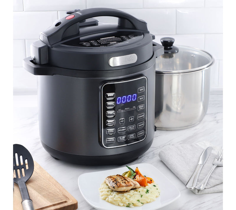 MegaChef 6 Quart 11-in-1 Electric Pressure Cooker — View 7