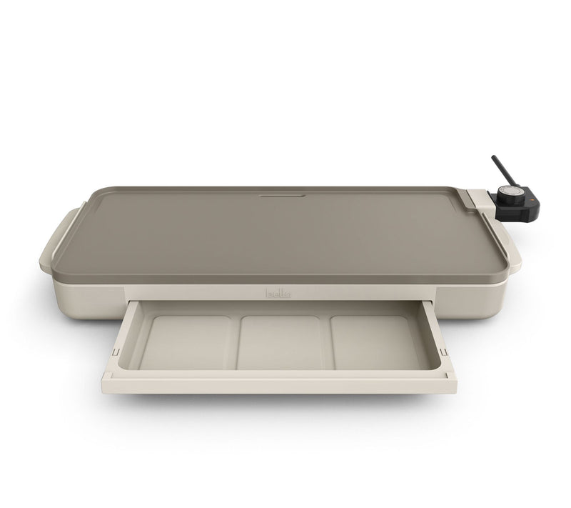 Bella 10"x20" Griddle with Warming Tray — View 3
