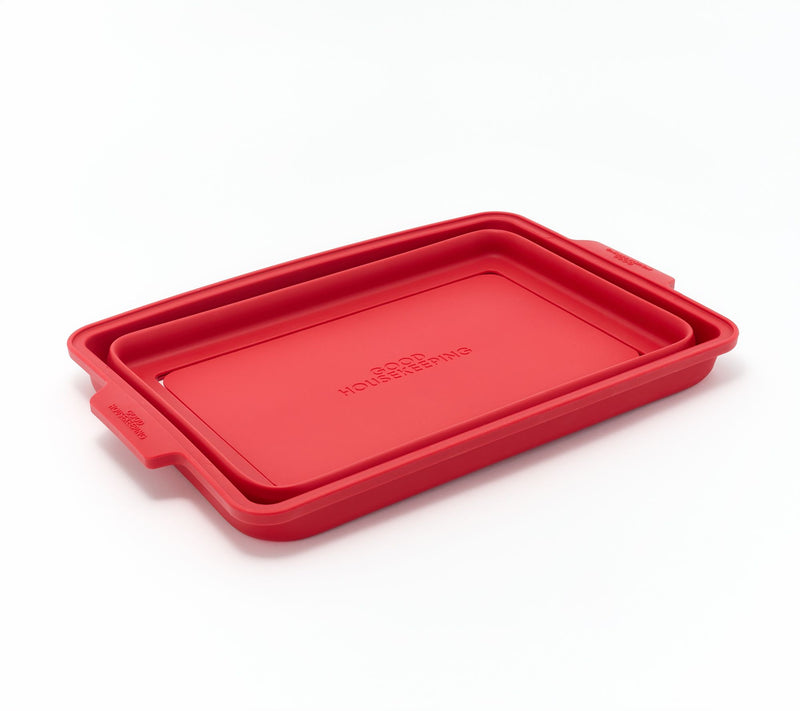 Good Housekeeping Collapsible Glass/Silicone Baking Pan — View 10