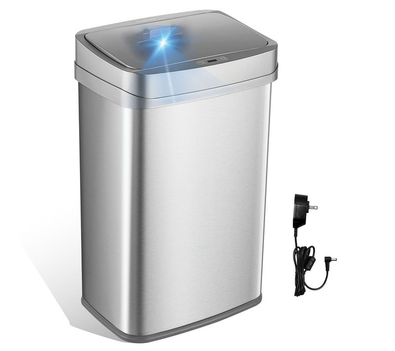 Ninestars 13-Gal UV Odor Neutralizing Motion Sensor Trash Can — Main view