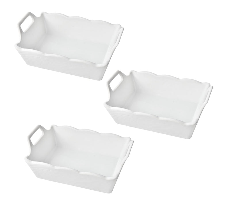 Temp-tations Set of (3) Rectangular Nesting Mini Bakers — View 10