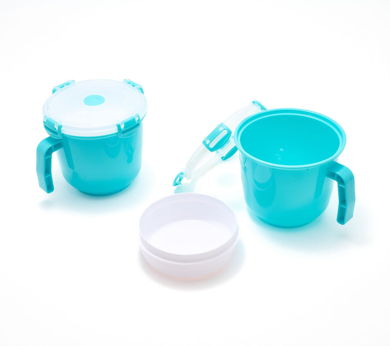 Prepology Set of 2 Microwave Mugs w/ Vented Lids — View 6