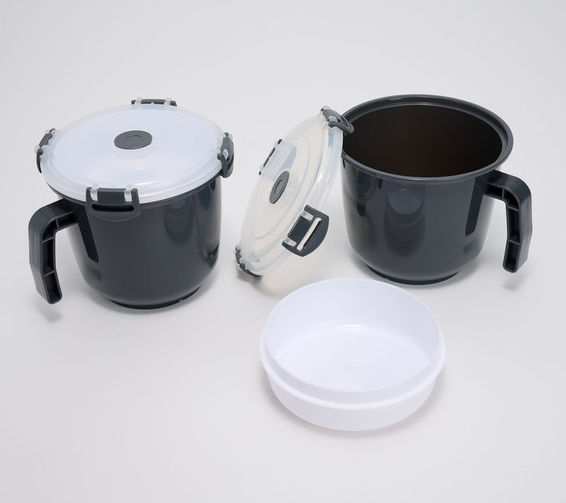 Prepology Set of 2 Microwave Mugs w/ Vented Lids — View 9
