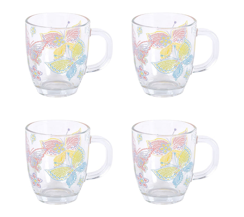Temp-tations Set of (4) 12-oz Borosilicate Glass Mugs — View 8