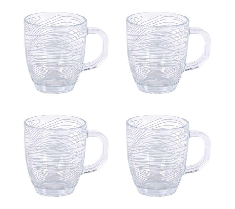 Temp-tations Set of (4) 12-oz Borosilicate Glass Mugs — View 9