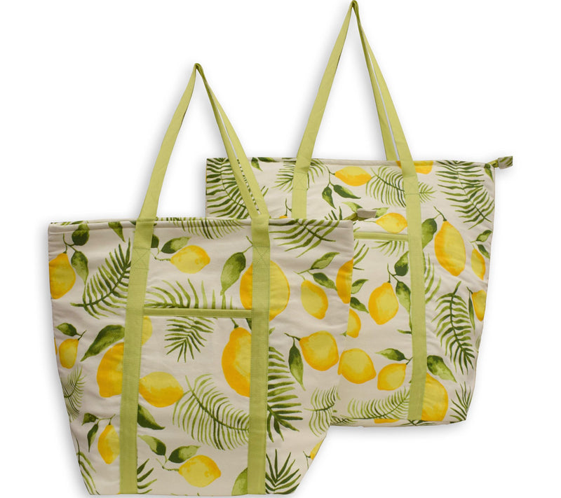 Temp-tations Set of 2 Insulated Printed Market Totes — View 12
