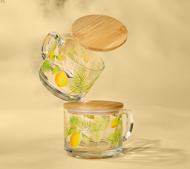 Temp-tations Set of 4 Ceramic and Glass Seal the Meal Mug Set — View 2