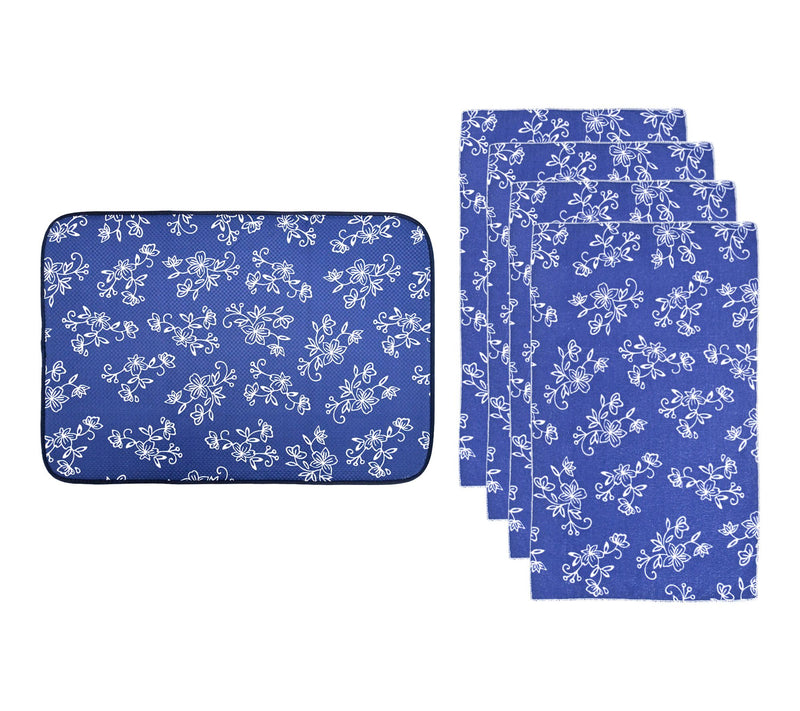 Temp-tations XL Drying Mat and 4-Piece Microfiber Towel Set — View 13