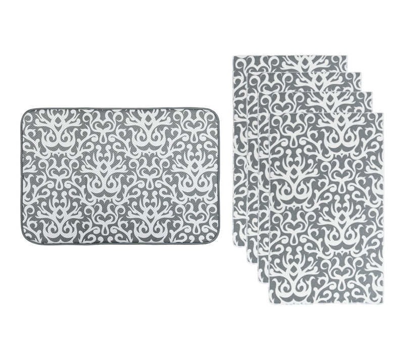 Temp-tations XL Drying Mat and 4-Piece Microfiber Towel Set — View 16