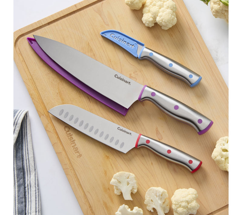 Cuisinart 5-Piece SS Multi-Color Cutlery Set w/ Sheaths — View 4