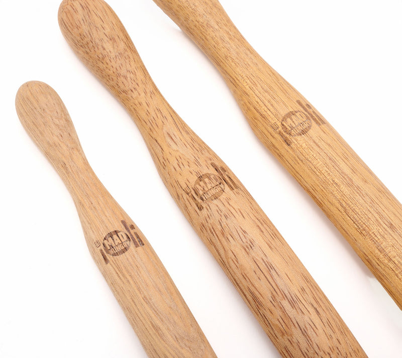 Mad Hungry 3-Piece Mango Wood Skinny Spurtle Set — View 3