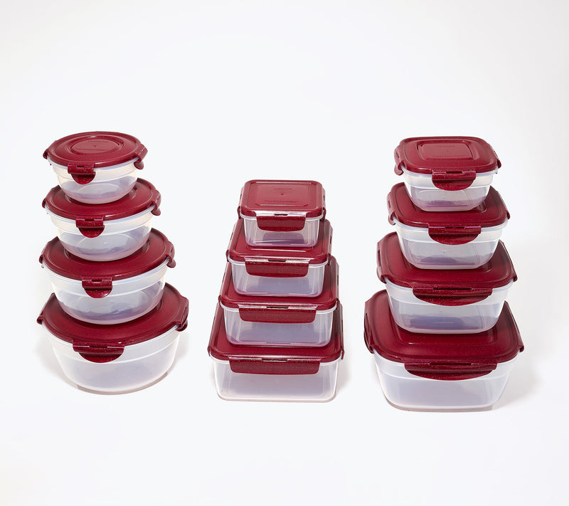 LocknLock 12-pc Nestable Bowl, Square & Zen Storage Set — View 5