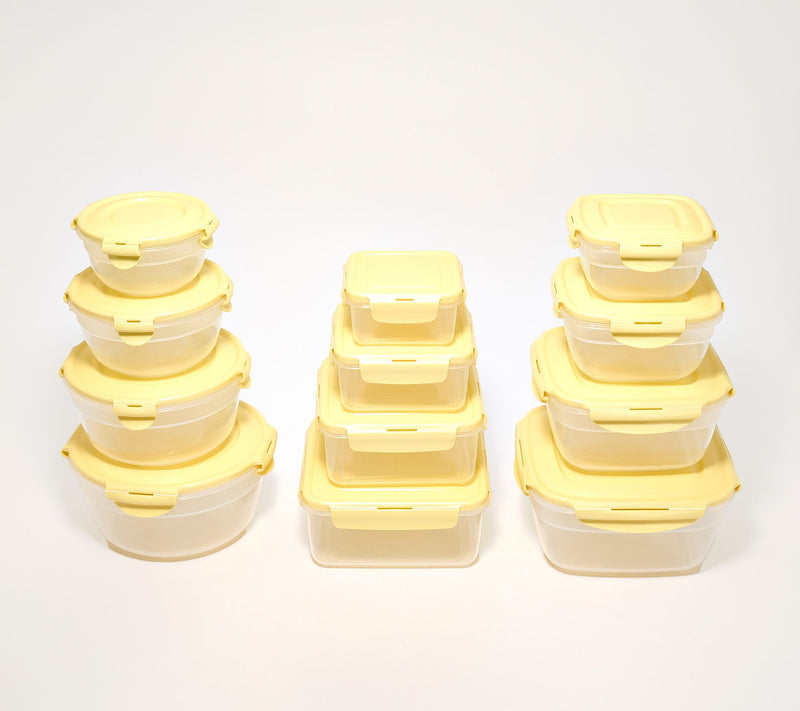 LocknLock 12-pc Nestable Bowl, Square & Zen Storage Set — View 15