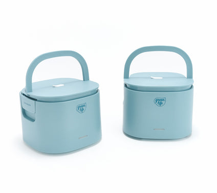 GreenLife Set of (2) 20-oz Heated Lunch Boxes