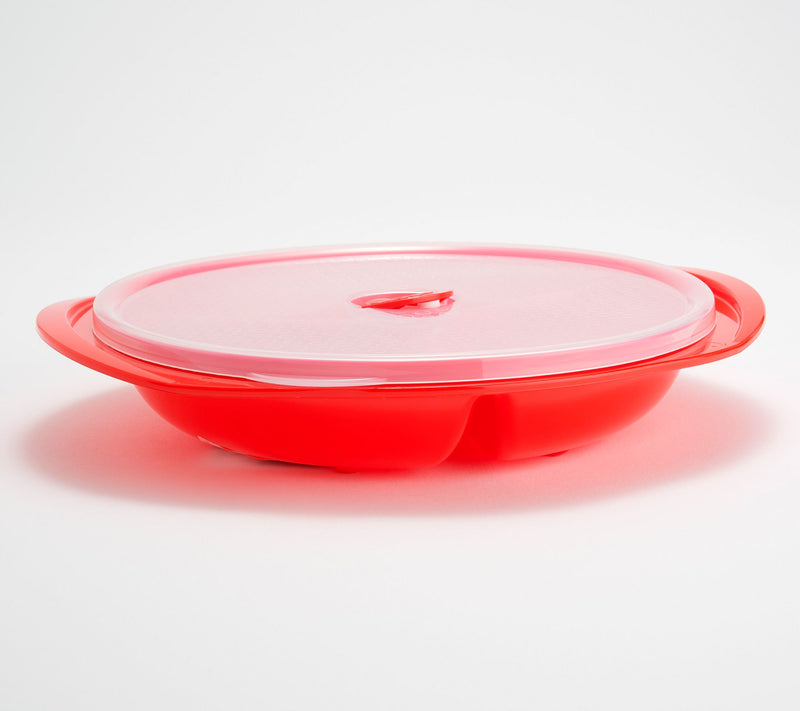 Decor Set of 5 Segmented Microwave Plates — View 2