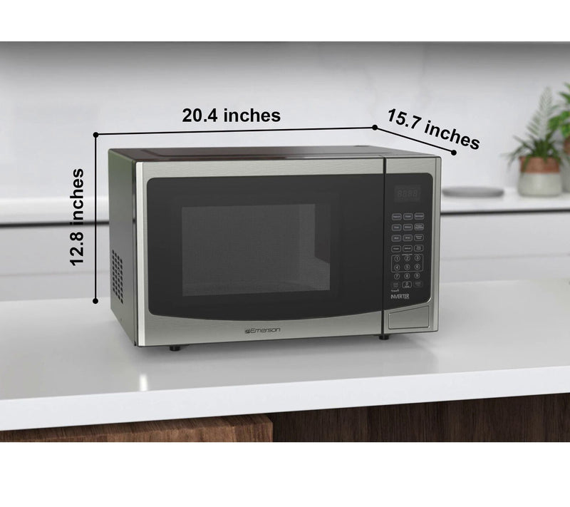 Emerson 1.2 CU FT 1000W INVERTER Touch ControlMicrowave — View 4
