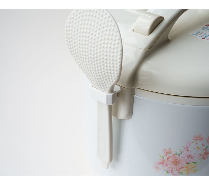 Tiger 8 Cup White Rice Cooker, Floral White — View 4