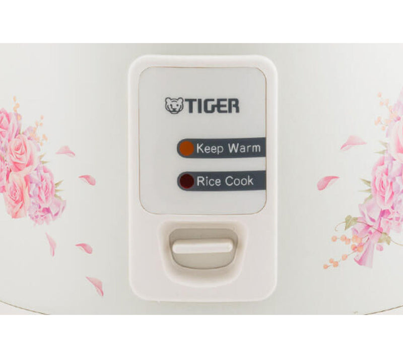 Tiger 10 Cup Floral White Rice Cooker — View 2