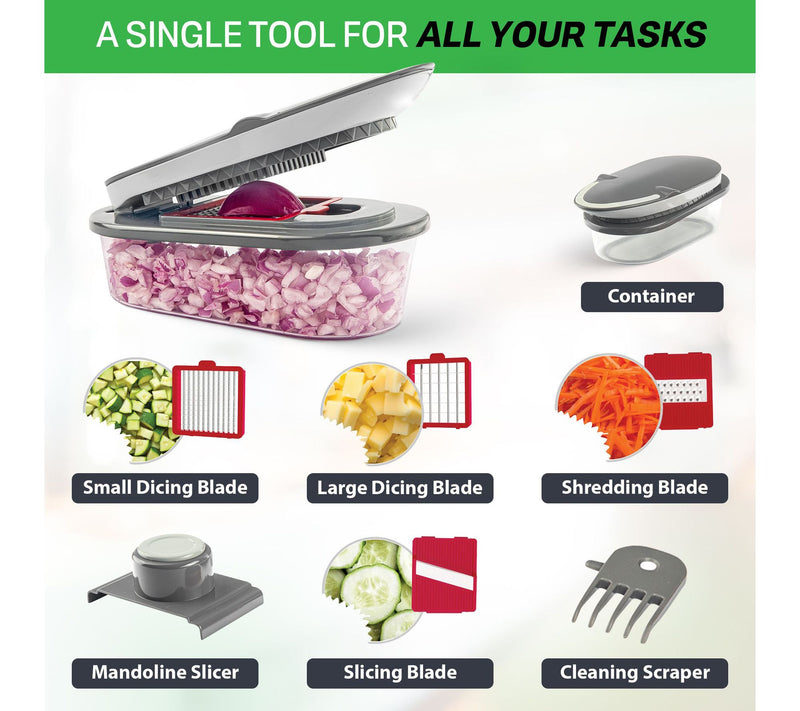 Chopzilla Multi-Function Food Chopper - 4 Interchangeable Cuts — View 2